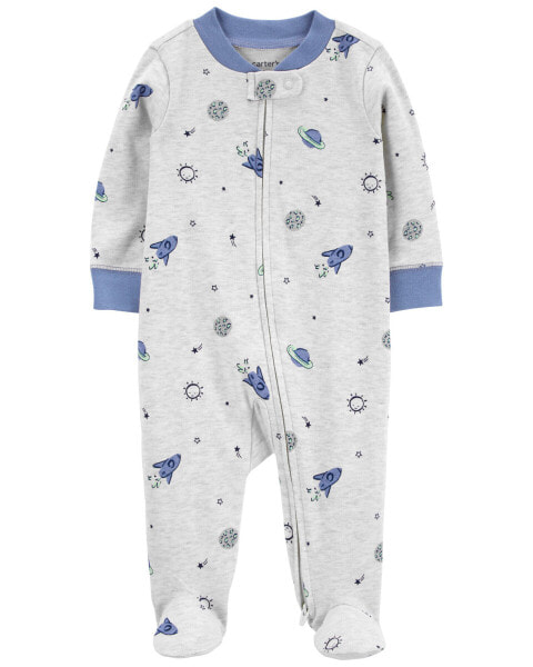 Baby Planet 2-Way Zip Cotton Blend Sleep & Play 9M