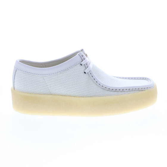 Clarks Wallabee Cup 26166218 Mens White Oxfords & Lace Ups Casual Shoes