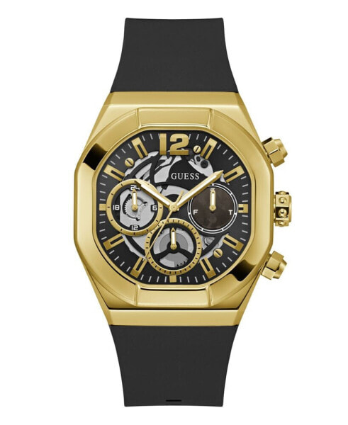 Часы Guess Men's Multi-Function Black Silicone Watch