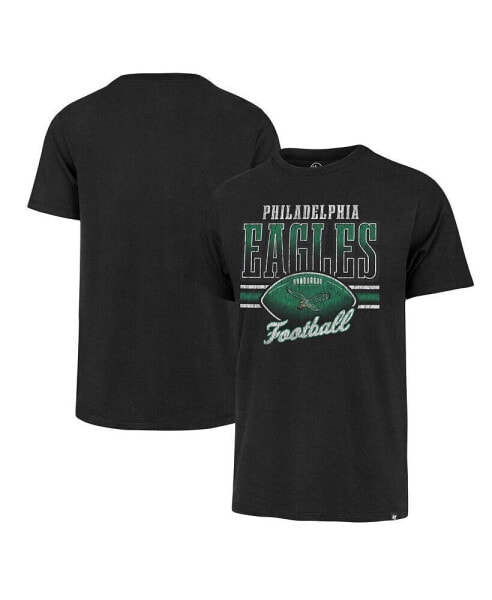 Men's Black Distressed Philadelphia Eagles Gridiron Classics Last Call Franklin T-Shirt