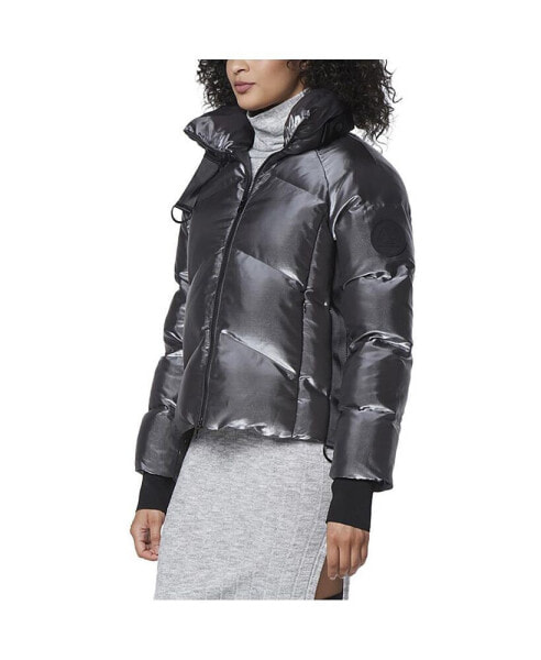 Women's Francium Metallic 's Short Puffer Coat