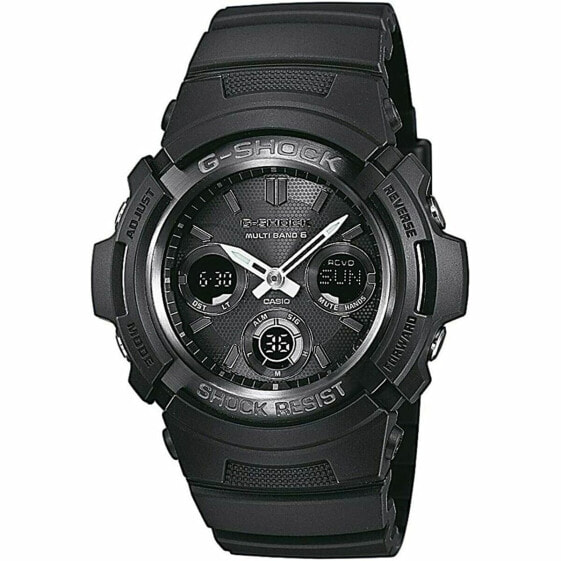 Часы наручные Casio G-Shock AWG-M100B-1AER Чёрные Ø 46 мм