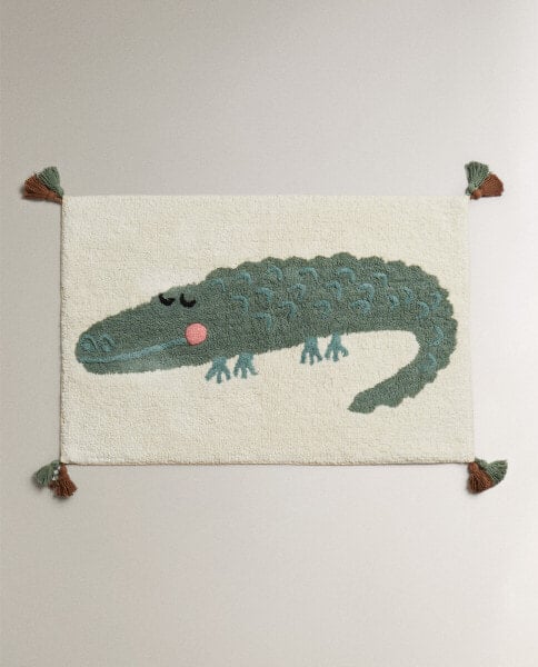 Children’s crocodile bath mat