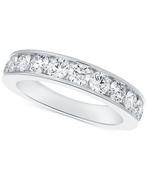 Diamond Channel Set Band (1/2 ct. t.w.) in 14k White Gold