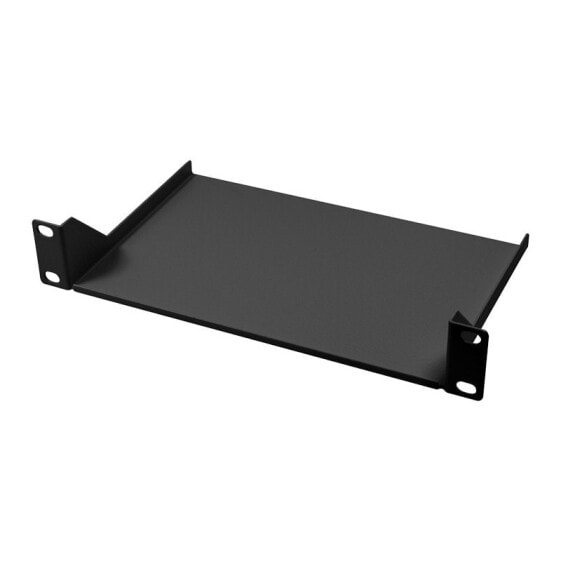 LogiLink ACT102 - Rack shelf - Black - Steel - 25.4 cm (10") - 1.3 kg