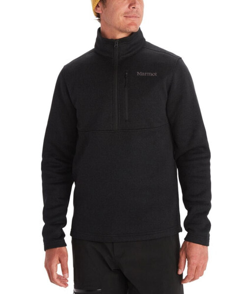 Mens Drop Line 1/2 Zip Sweater Fleece Jacket