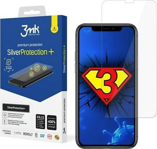 3MK 3MK Silver Protect+ iPhone XS Max/11 Pro Max, Folia Antymikrobowa montowana na mokro