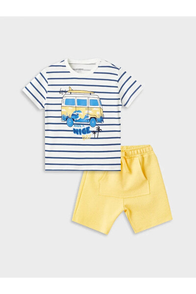 Костюм LCWAIKIKI Baby Boy Tee &  2-Piece Set.