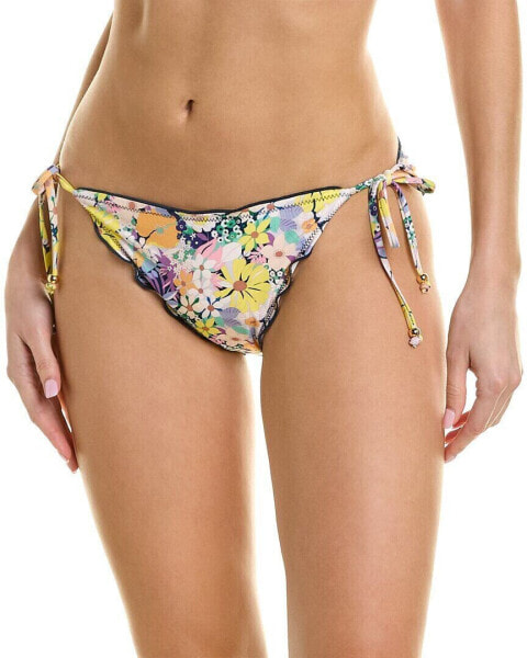 Shoshanna Lettuce String Bikini Bottom Women's Yellow Xs