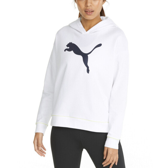 Puma Modern Sports Pullover Hoodie Womens White Casual Outerwear 847104-02