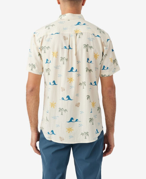 Рубашка мужская O'Neill Oasis с растительным принтом и пуговицами
