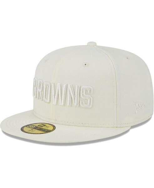 Men's Cream Cleveland Browns Color Pack 59FIFTY Fitted Hat