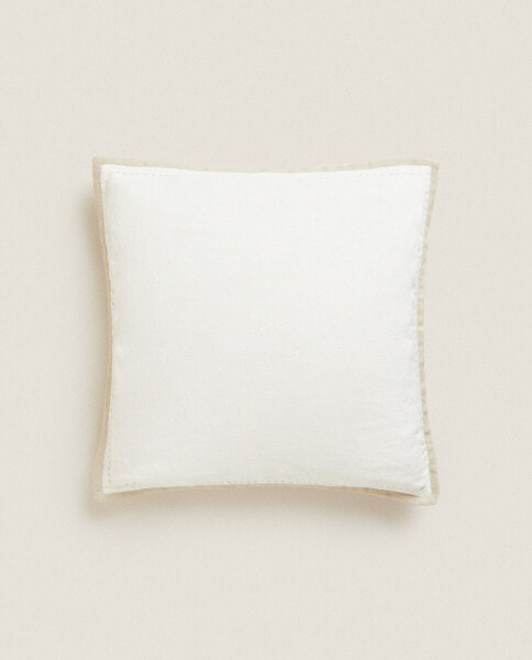 Cushion cover with contrast edge