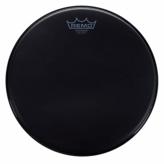 Remo 12" Ambassador Black Suede