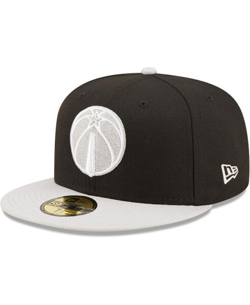 Men's Black, Gray Washington Wizards Two-Tone Color Pack 59Fifty Fitted Hat