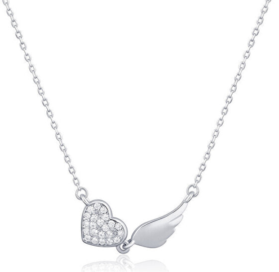 Charming silver necklace with zircons SVLN0434XH2GO45