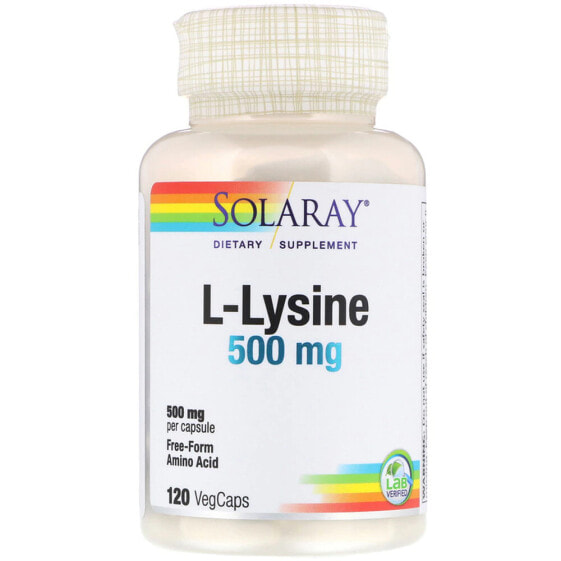 Solaray L-Lysine L-лизин - 500 мг - 120 капсул