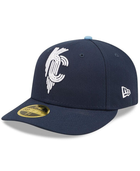 Men's Navy Kansas City Royals City Connect Low Profile 59FIFTY Fitted Hat