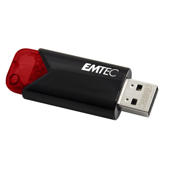 Флеш-накопитель USB 3.2 Gen 2 (3.1 Gen 2) EMTEC Click Easy - 16 ГБ - USB Type-A - несъемный - черный - красный