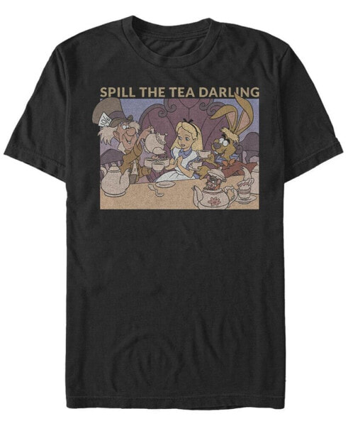 Men's Alice in Wonderland Spill The Tea Short Sleeve T-shirt