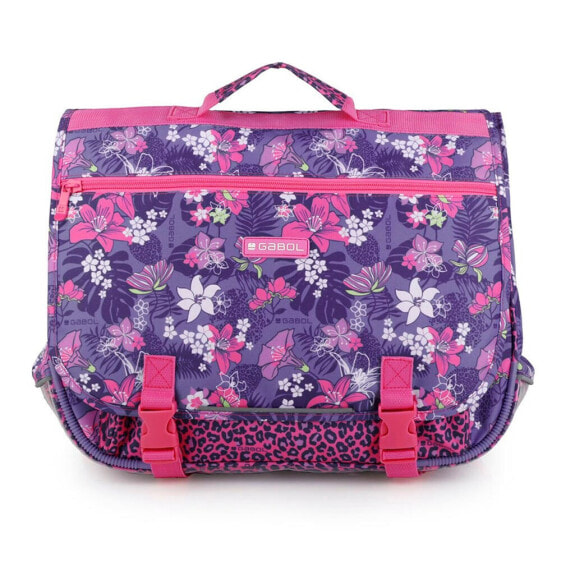 Рюкзак Gabol Jasmine, Hawaiian цветы, фиолетовый/розовый