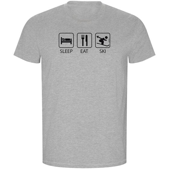 KRUSKIS Sleep Eat And Ski ECO short sleeve T-shirt