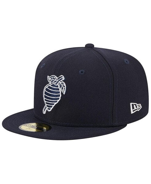 Men's Navy Charlotte Knights Theme Nights Black Hornets 59FIFTY Fitted Hat