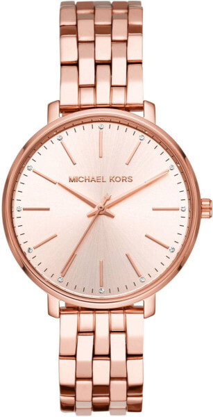 MICHAEL KORS Damen Armbanduhr Pyper 38 mm Armband Edelstahl MK3897