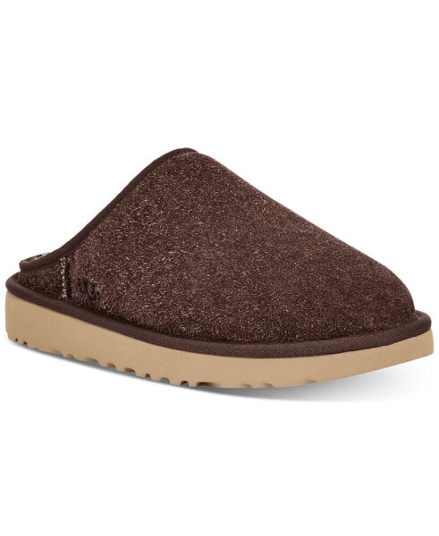 Men's Classic Slip on Shaggy Suede Slippers