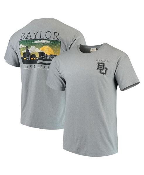 Men's Gray Baylor Bears Team Comfort Colors Campus Scenery T-shirt