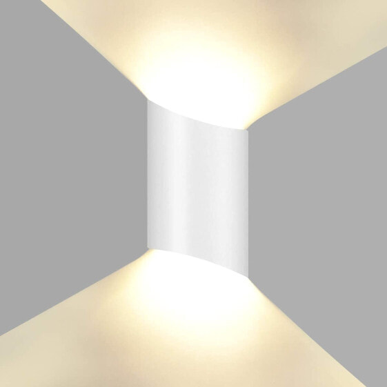 HAWEE 10 W Waterproof Modern Wall Light LED Wall Lamp Up Down Aluminium Wall Lighting Indoor Outdoor for Bathroom Hallway Bedroom Stairs Porch Corridor Living Room Black 3000 K [Energy Class F]