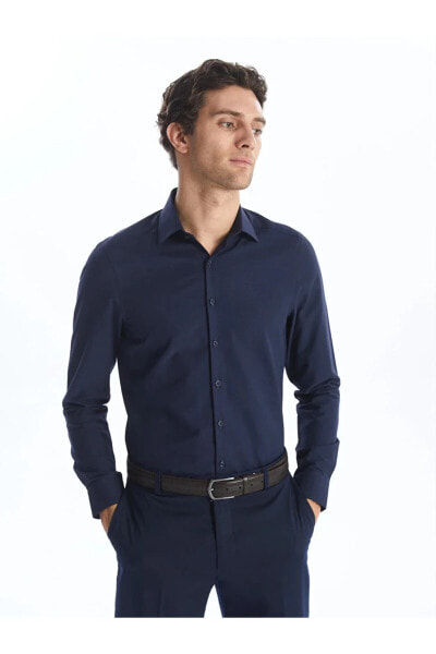 Рубашка LC WAIKIKI Formal Slim Fit армюр для мужчин