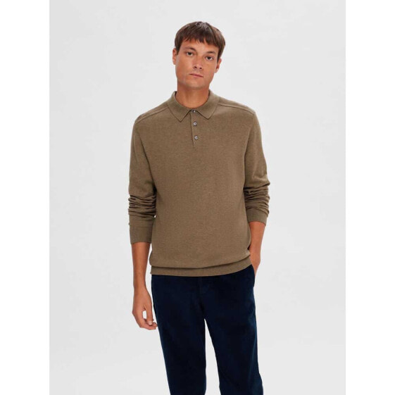 SELECTED Berg long sleeve polo