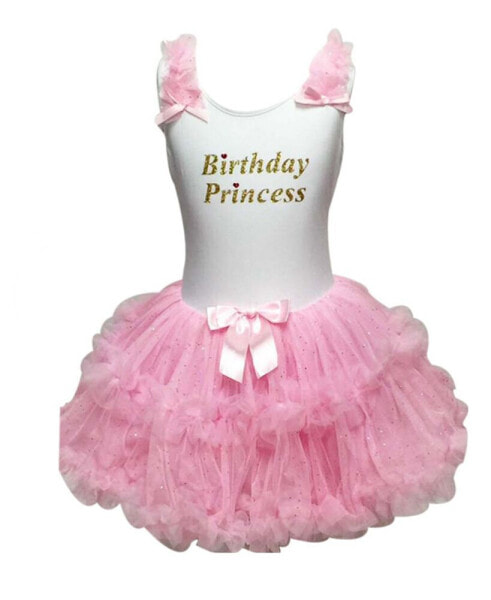 Платье для малышей Popatu День рождения Принцессы Вышивка