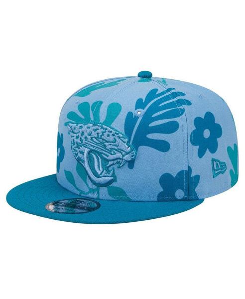 Men's Teal Jacksonville Jaguars Leafy 9FIFTY Snapback Hat