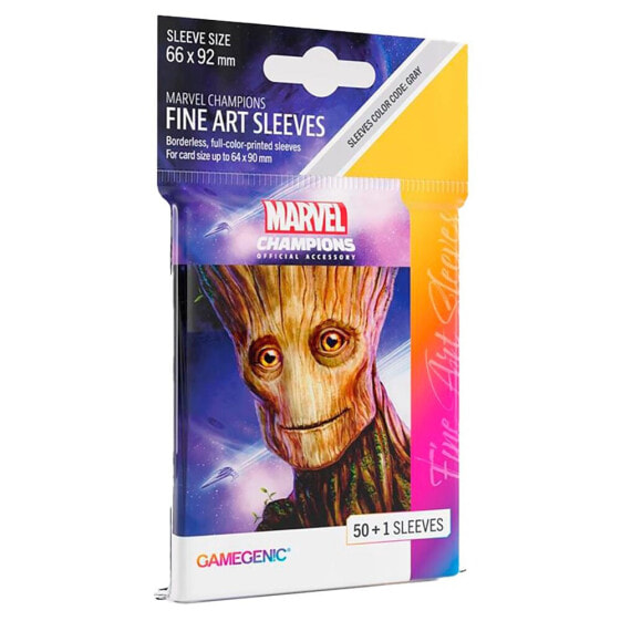 GAMEGENIC Card Sleeves Marvel Champions Groot 66x92 mm