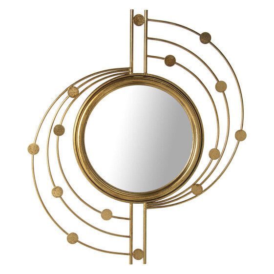 Wall mirror Alexandra House Living Golden Metal 66 x 3 x 78 cm Circular