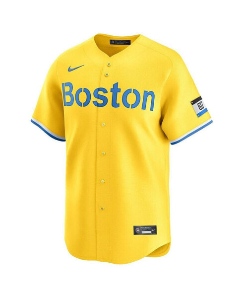 Men's Rafael Devers Gold Boston Red Sox City Connect Limited Player Jersey