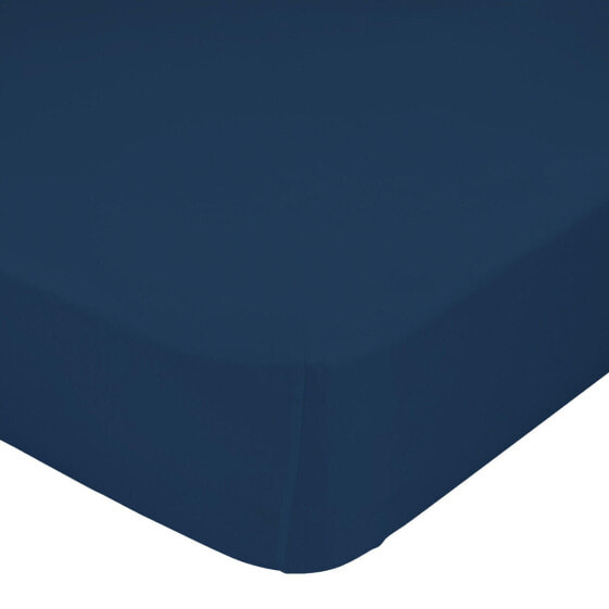 Fitted sheet HappyFriday BASIC KIDS Navy Blue 70 x 140 x 14 cm