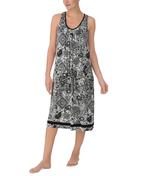 Women's Printed Sleeveless Nightgown
