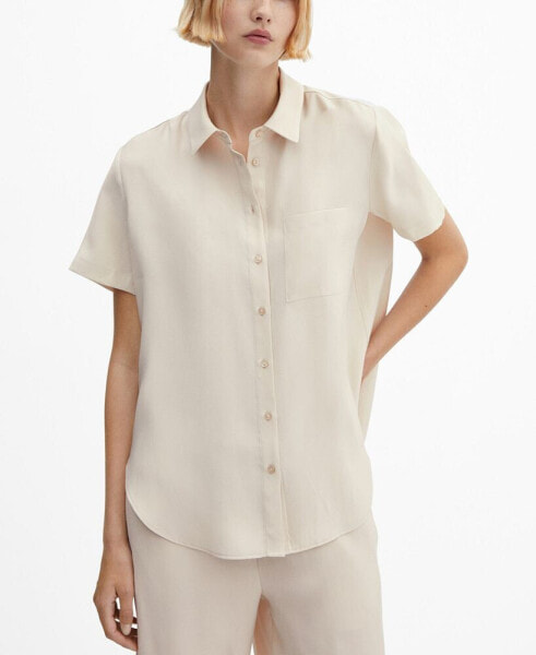 Women's Short-Sleeve Button-Down Shirt