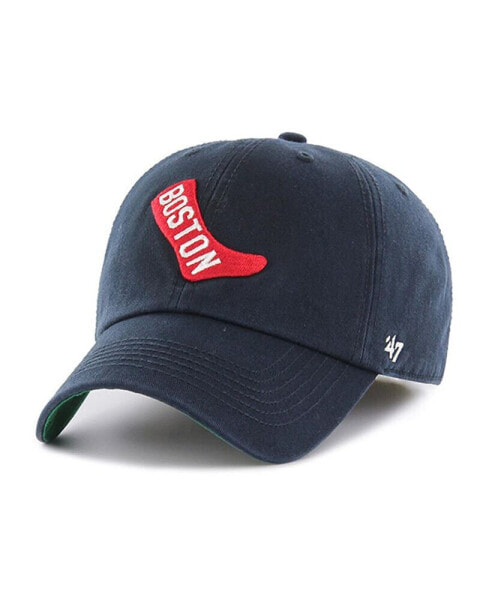 Men's Navy Boston Red Sox Cooperstown Collection Franchise Logo Fitted Hat