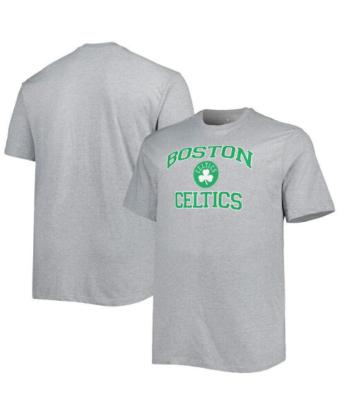 Футболка для мужчин Profile серого цвета с логотипом Boston Celtics Heart and Soul("{\"name\" : \"t-shirt\"})