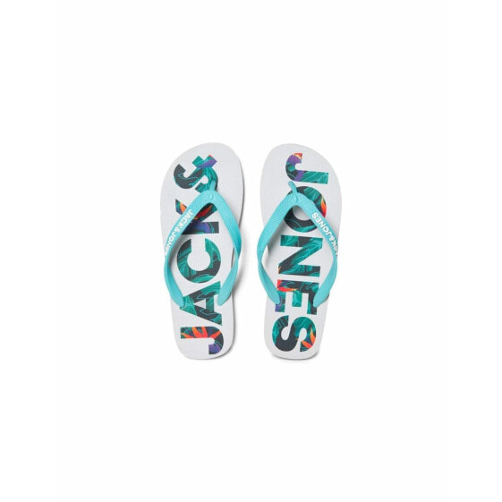 Шлепанцы для мужчин Jack & Jones FWLOGO PALM PRINT 12230642 Серые