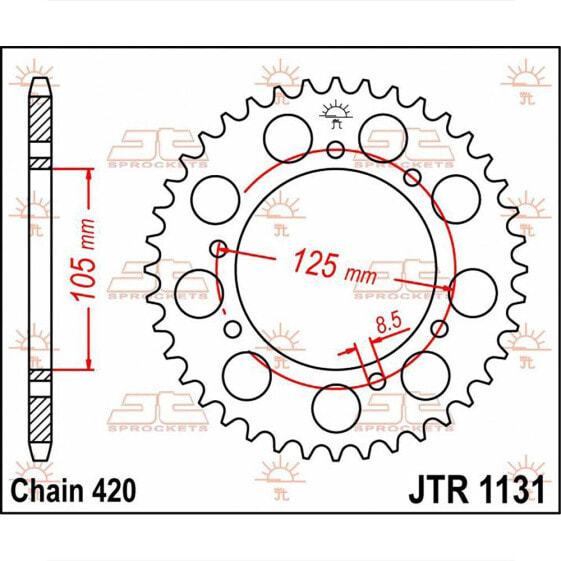 JT SPROCKETS 420 JTR1131.45 Steel Rear Sprocket