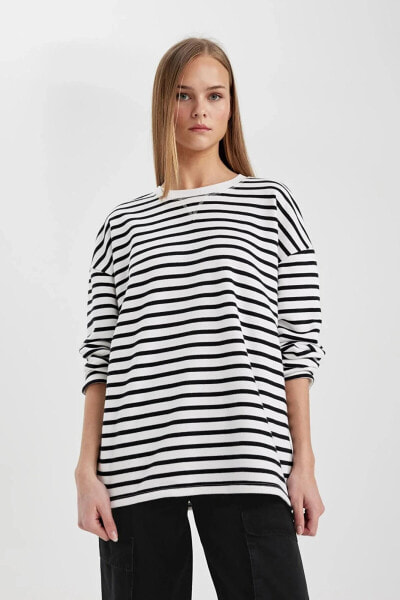 Топ Defacto Oversize Striped