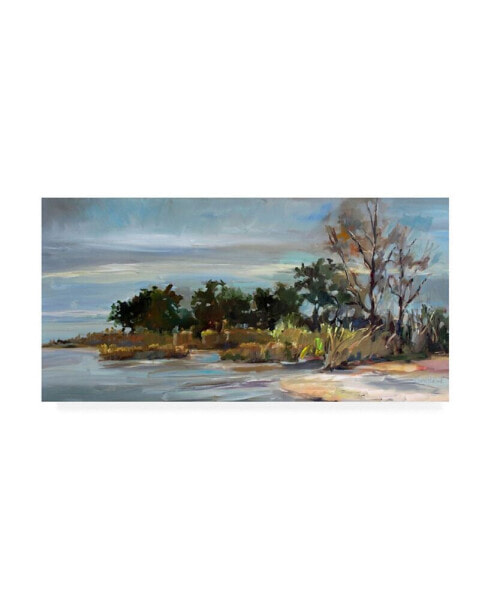 Carol Halloc Winter Beach Canvas Art - 19.5" x 26"