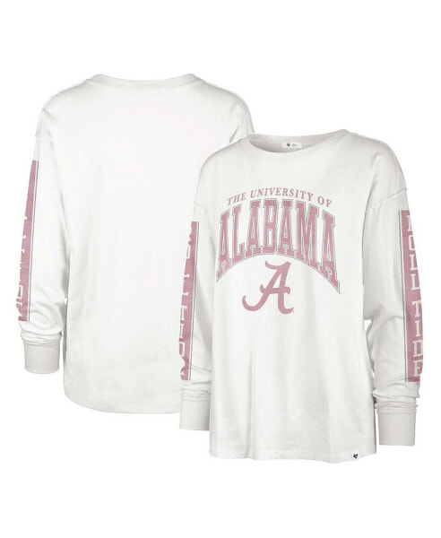 Women's White Alabama Crimson Tide Statement SOA 3-Hit Long Sleeve T-shirt