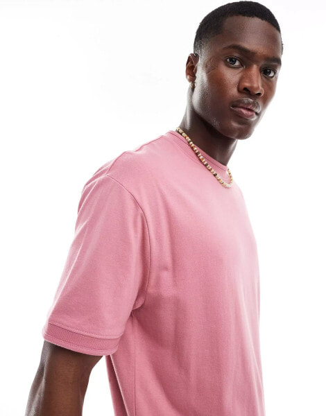 ASOS DESIGN relaxed t-shirt in pink