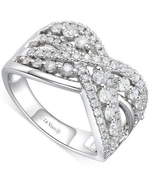 Vanilla Diamond Openwork Statement Ring (7/8 ct. t.w.) in Platinum